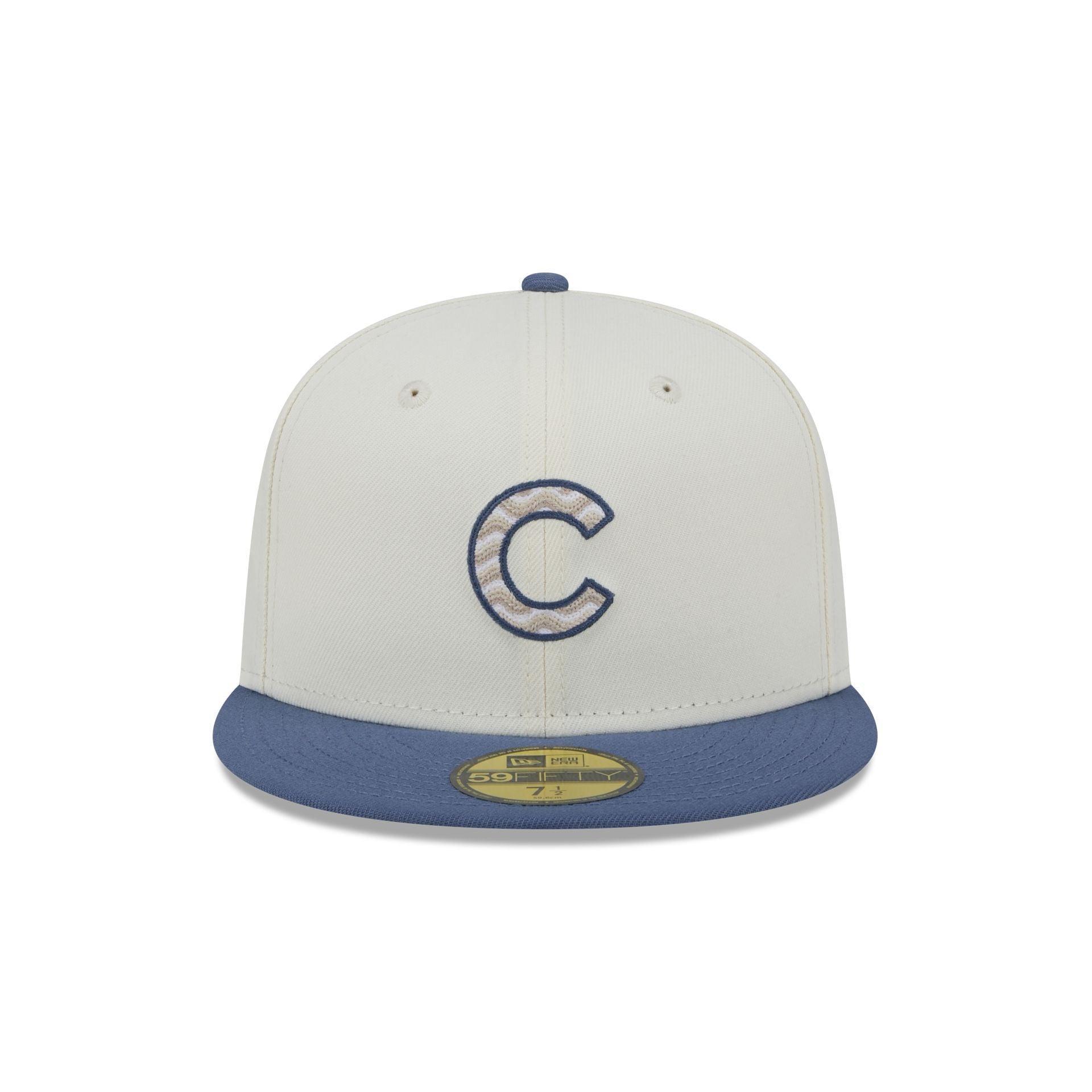 Chicago Cubs Wavy Chainstitch 59FIFTY Fitted Hat Male Product Image