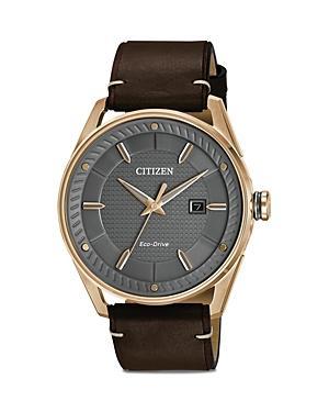 Montre-Bijou Analogique  nergie Solaire 42 Mm Pour Hommes Cto De Citizen - Brun - Gris - Rose Dor Product Image