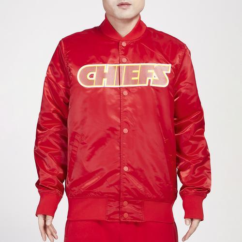 Pro Standard Mens Chiefs Big Logo Satin Jacket Product Image