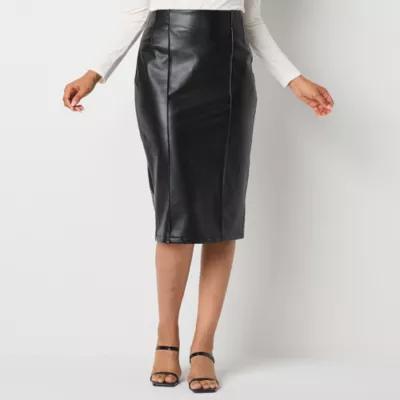 Bold Elements Womens High Rise Midi Pencil Skirt product image