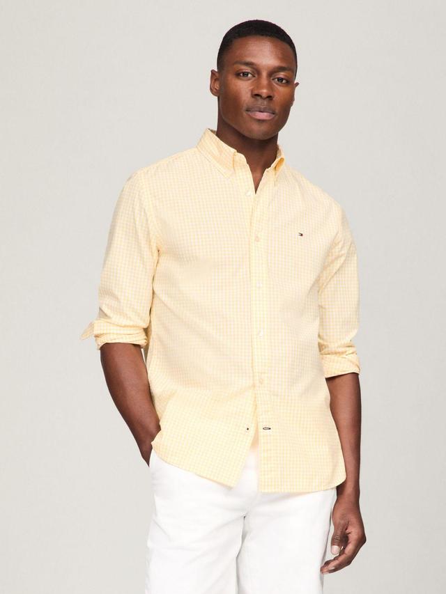 Tommy Hilfiger Men's Regular Fit Gingham Poplin Shirt Product Image