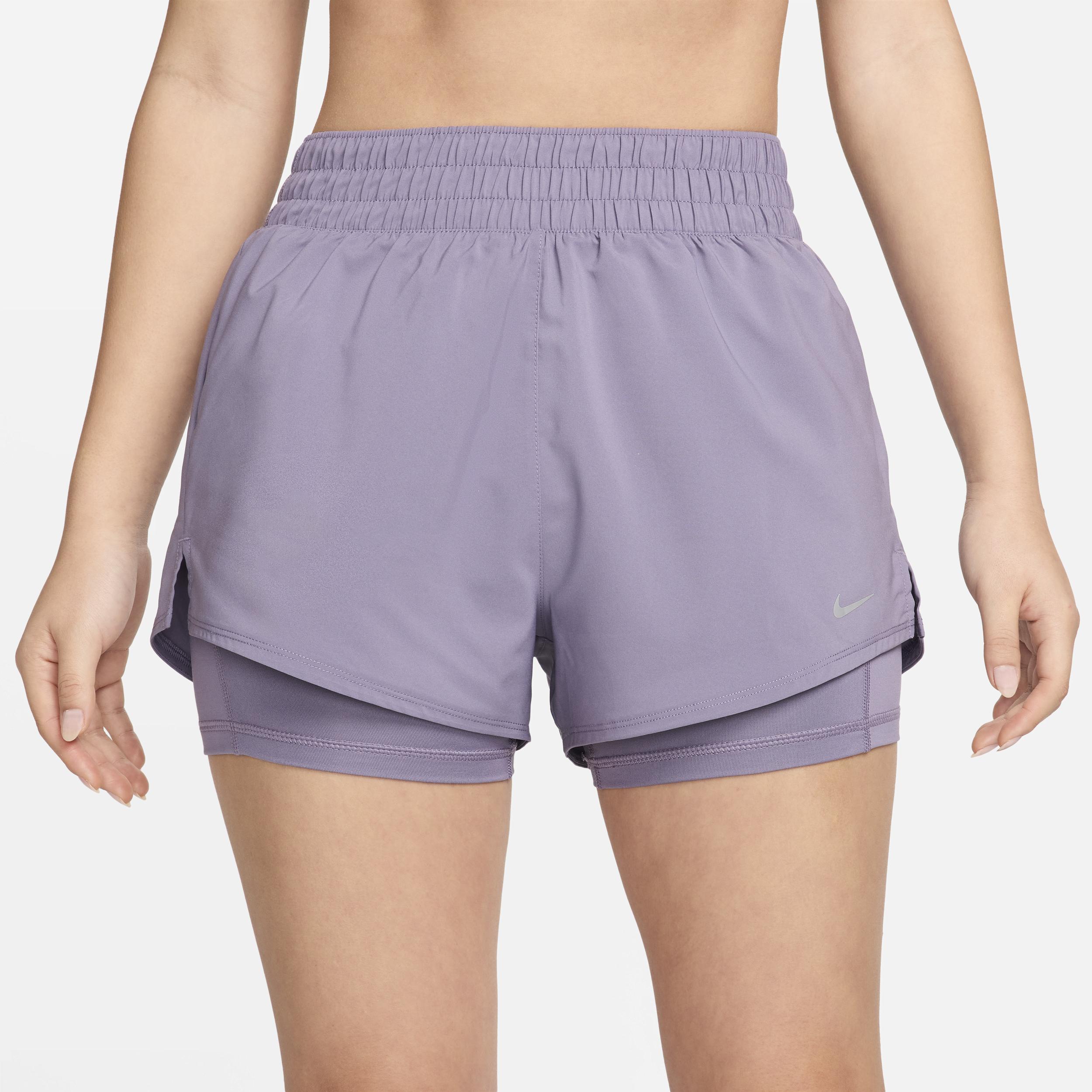 Nike Womens One Dri-FIT High-Waisted 3 2-in-1 Shorts Product Image