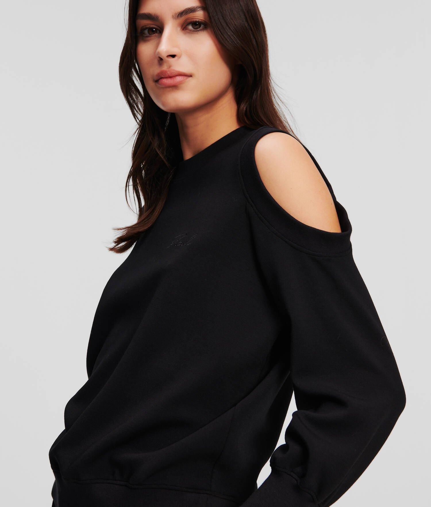 MODAL-BLEND CUT-OUT SWEATSHIRT Product Image