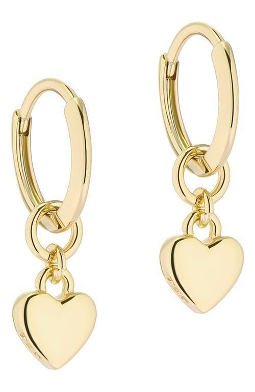 Ted Baker London Tiny Heart Huggie Drop Earrings Product Image