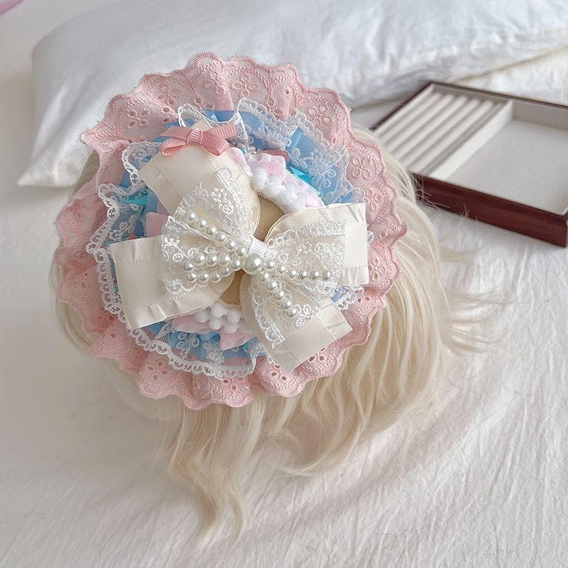 Lace Fascinator Hat Product Image