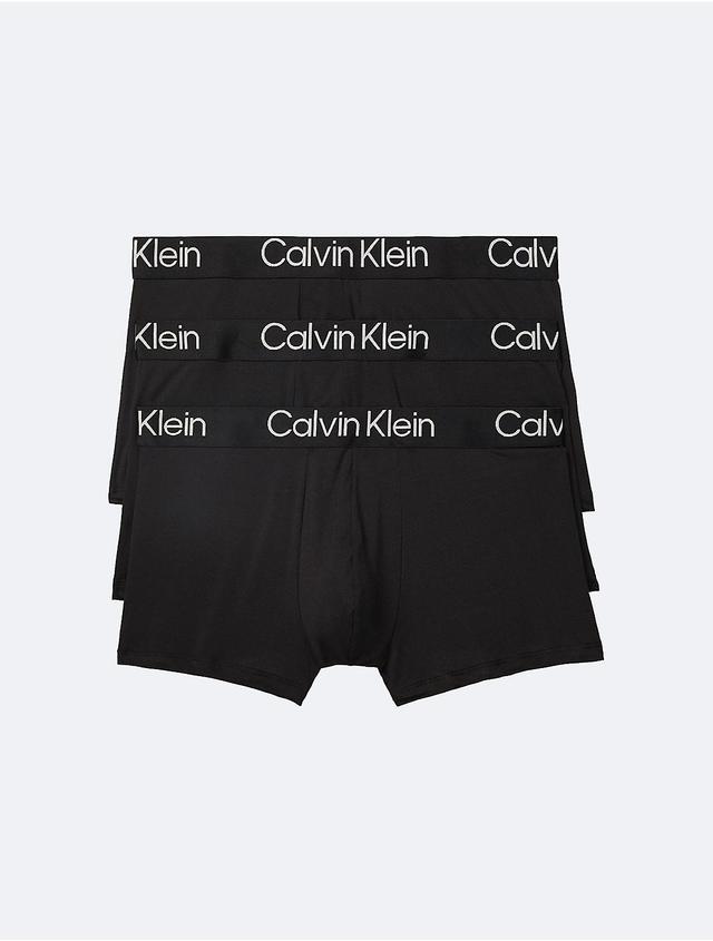 Calvin Klein Ultra-Soft Modern 3-Pack Stretch Modal Trunks Product Image