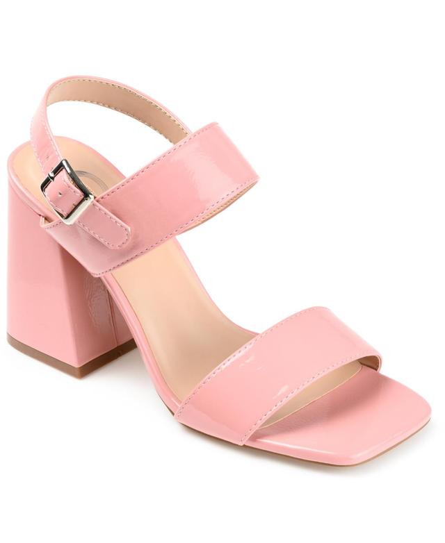 Journee Collection Adras Womens Dress Sandals Pink Product Image