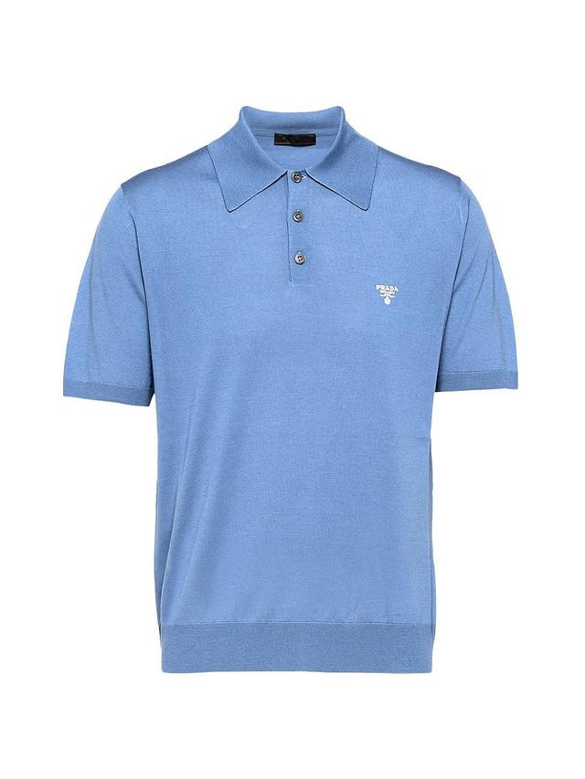 Mens Superfine Wool Polo Shirt Product Image