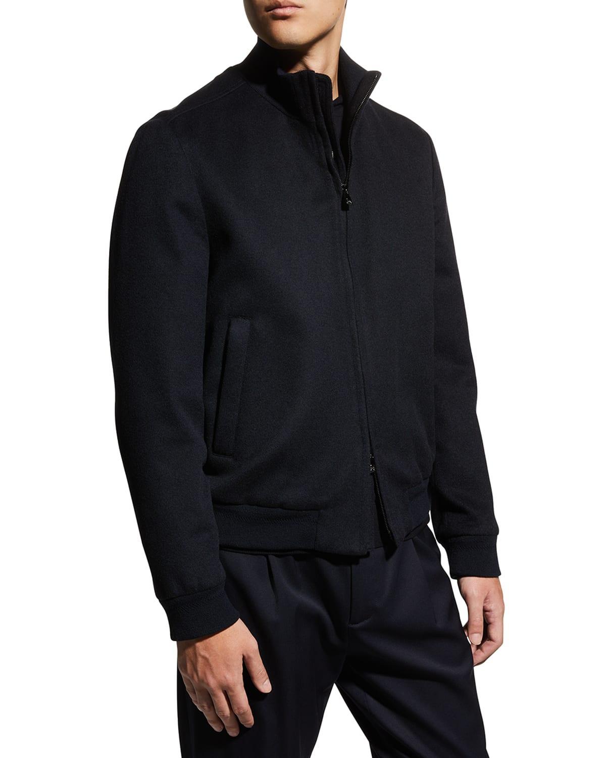 Mens Cashmere Bomber Jacket Product Image