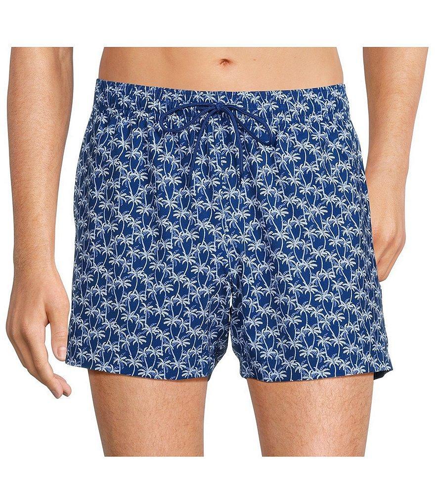 Caribbean Mini Palms 5#double; Inseam Swim Trunks Product Image