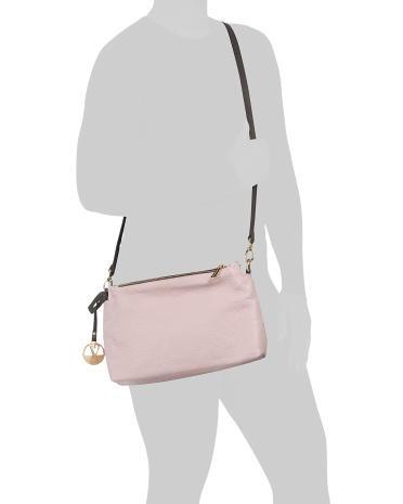 Leather Triple Entry Crossbody for Women Product Image