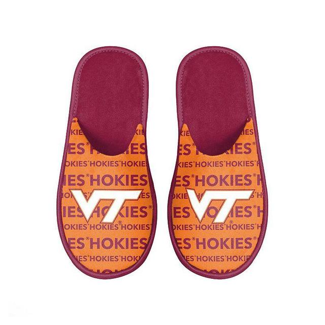 Mens FOCO Virginia Tech Hokies Scuff Logo Slide Slippers Product Image