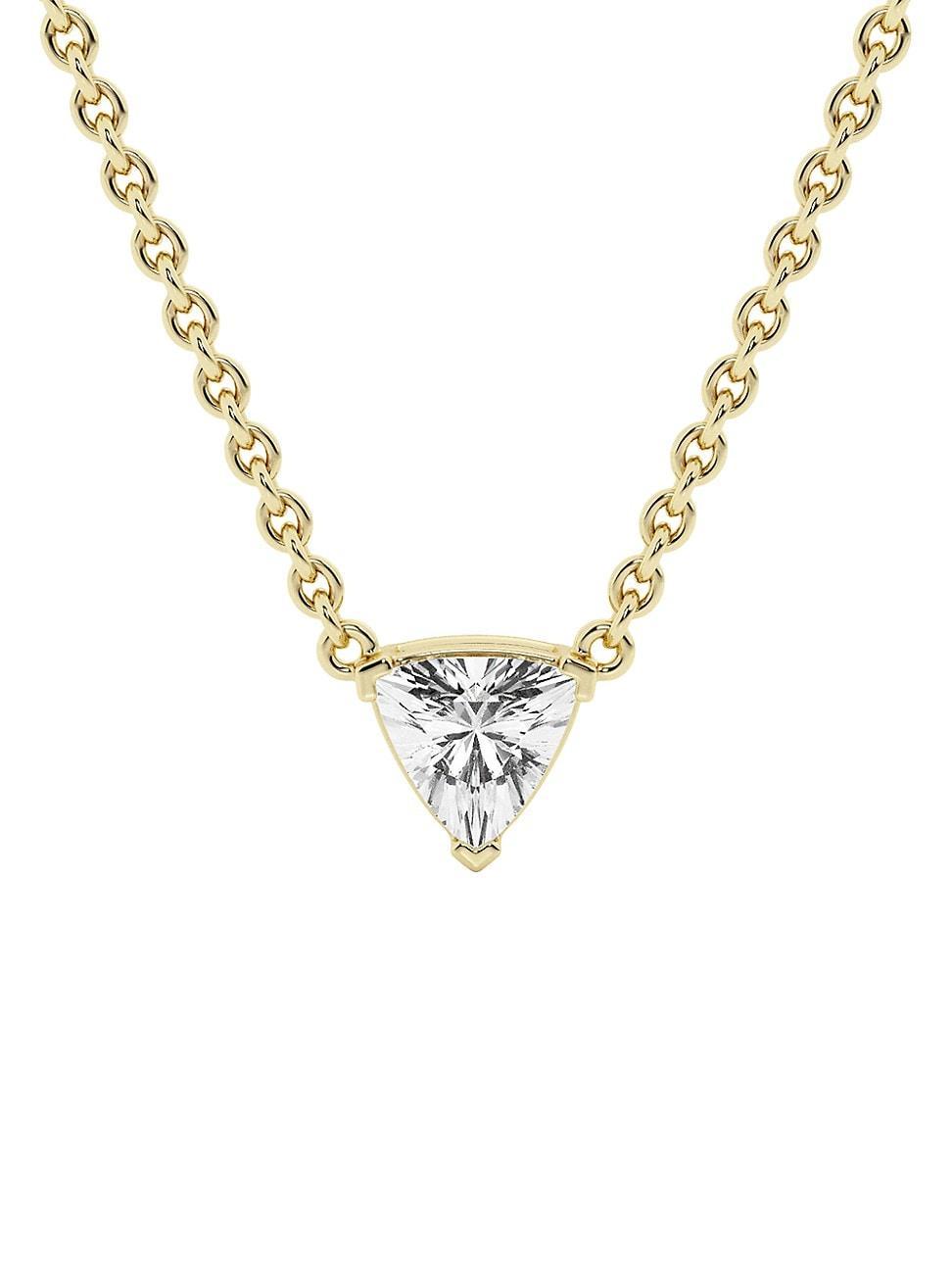 Womens Ethereal 14K Yellow Gold & 0.50 TCW Lab-Grown Diamond Pendant Necklace Product Image