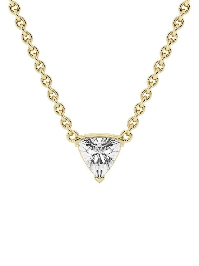 Womens Ethereal 14K Yellow Gold & 0.50 TCW Lab-Grown Diamond Pendant Necklace Product Image