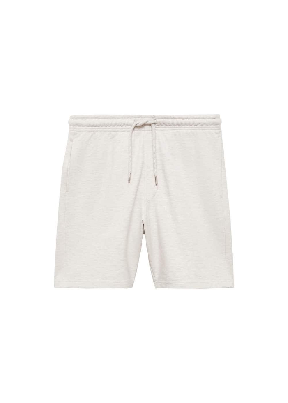 MANGO MAN - Jogger cotton Bermuda shorts light heather greyMen Product Image