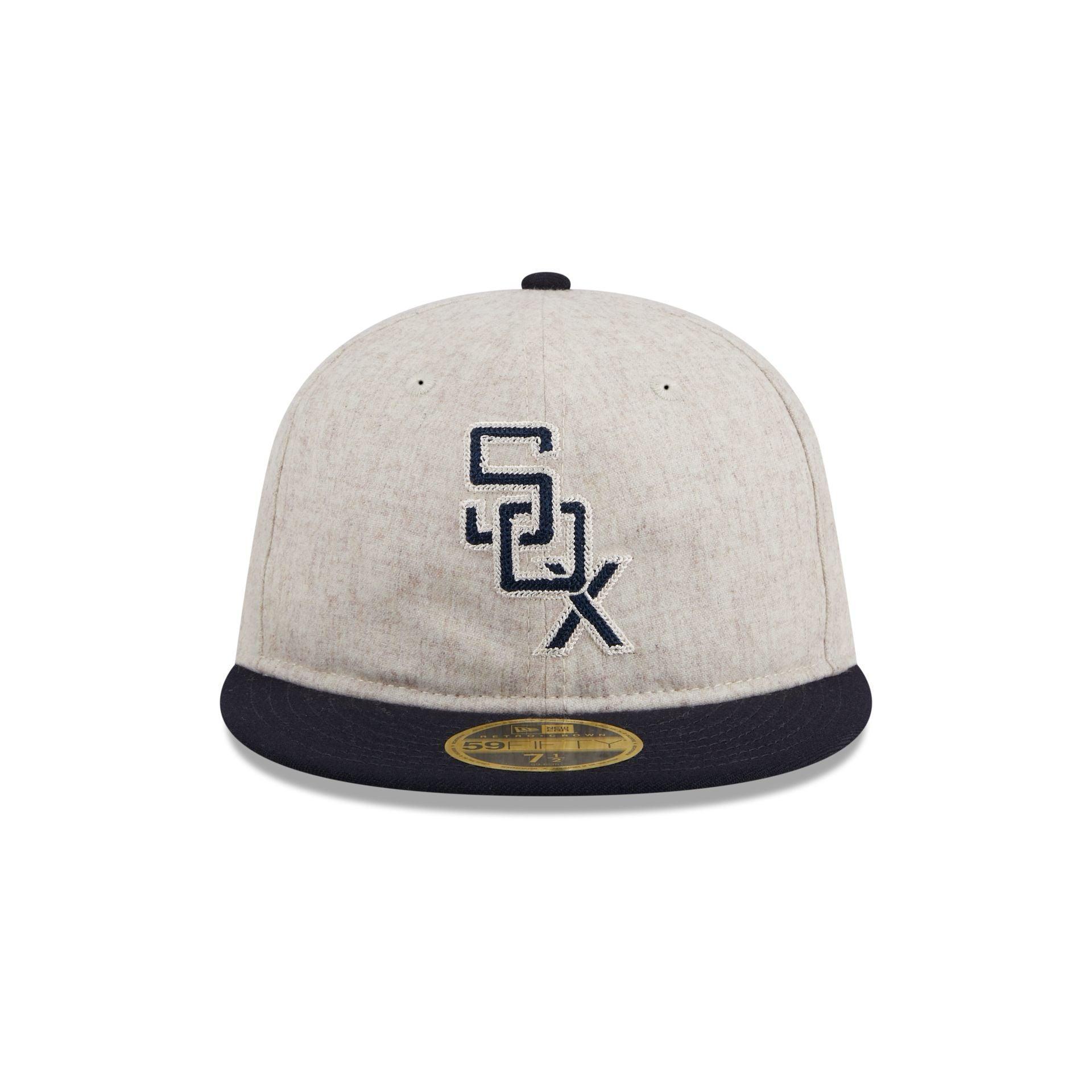 Chicago White Sox Melton Wool Retro Crown 59FIFTY Fitted Hat Male Product Image