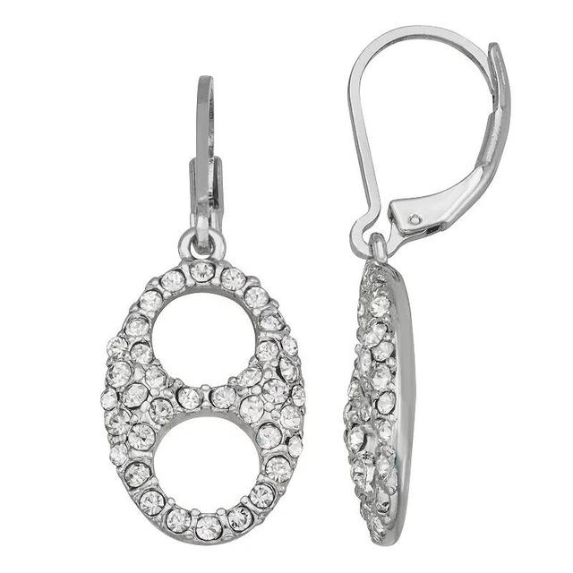 Simply Vera Vera Wang Link Drop Earrings, Womens, Clear Product Image