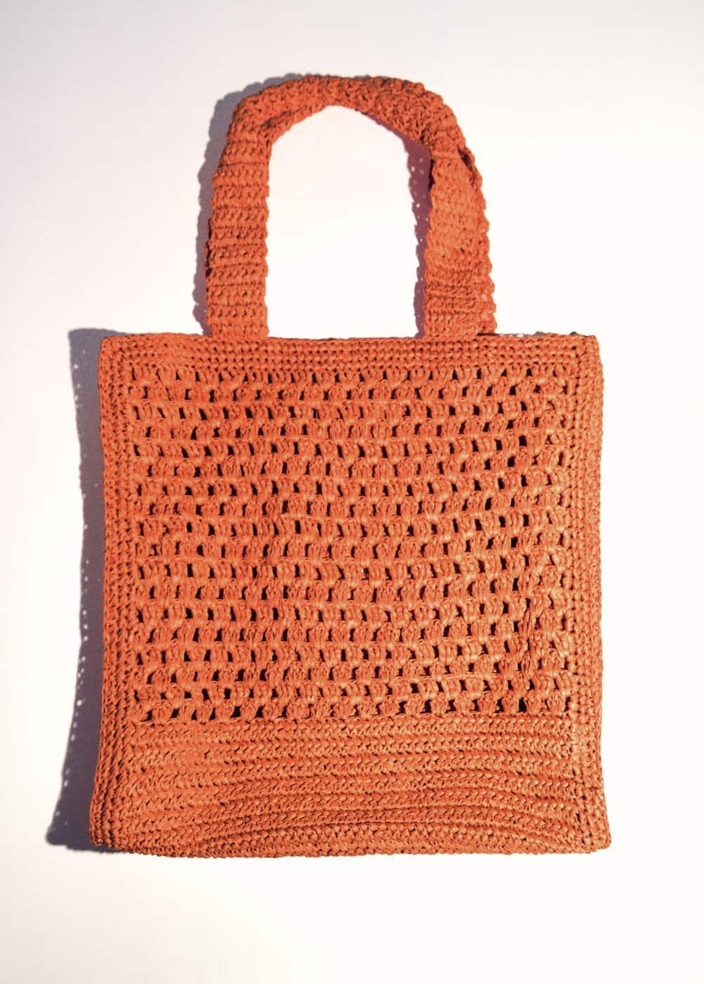 MANGO - Natural fiber shopper bag - One size - Women Product Image