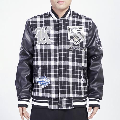 Pro Standard Mens Los Angeles Kings Pro Standard Kings Pro Prep Wool Jacket - Mens Black/White Product Image