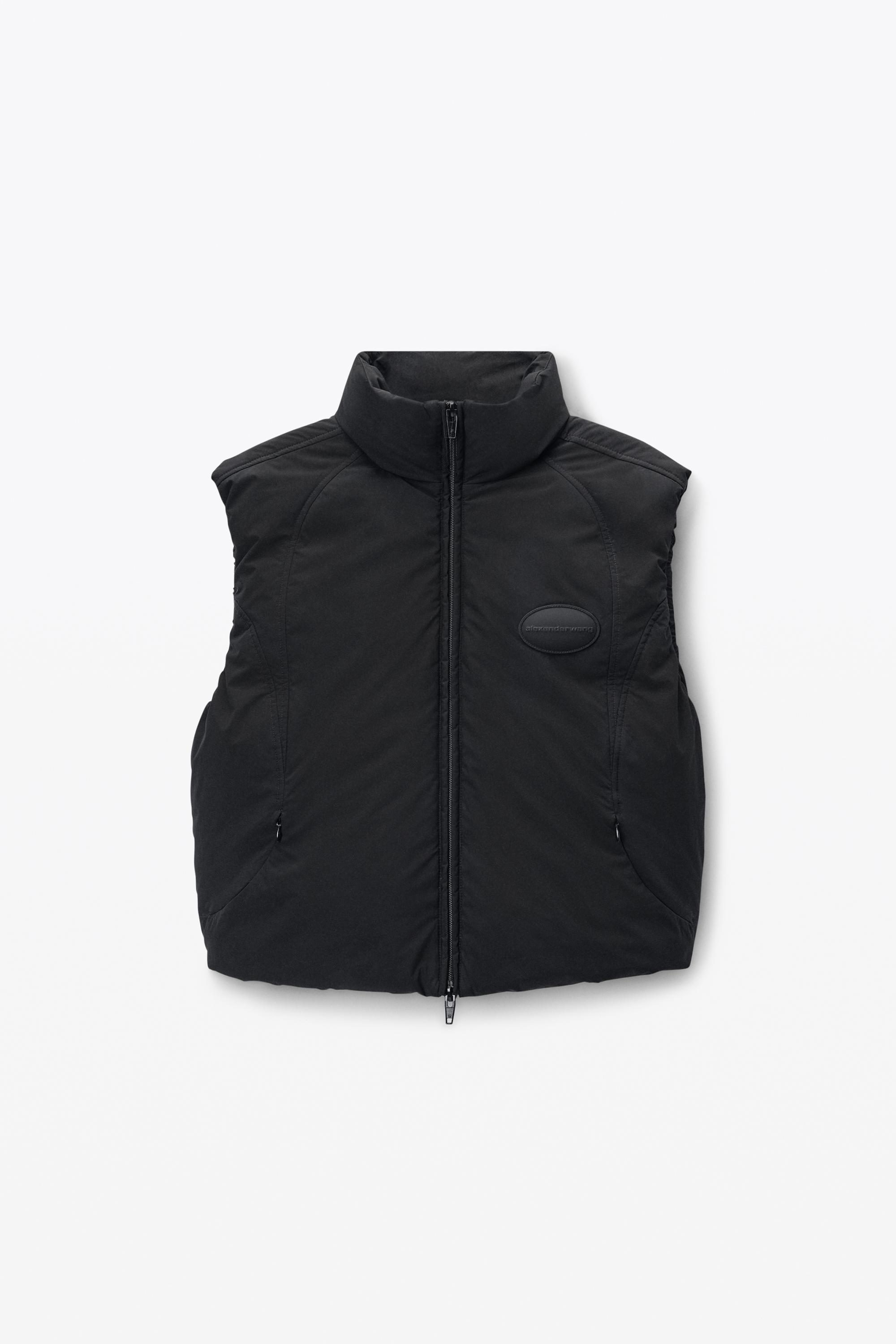 Puffer Vest With Logo Patch Product Image