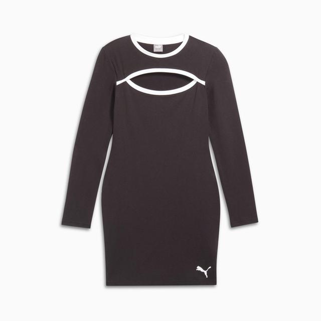 HER Long Sleeve Trim Women's Dress Product Image