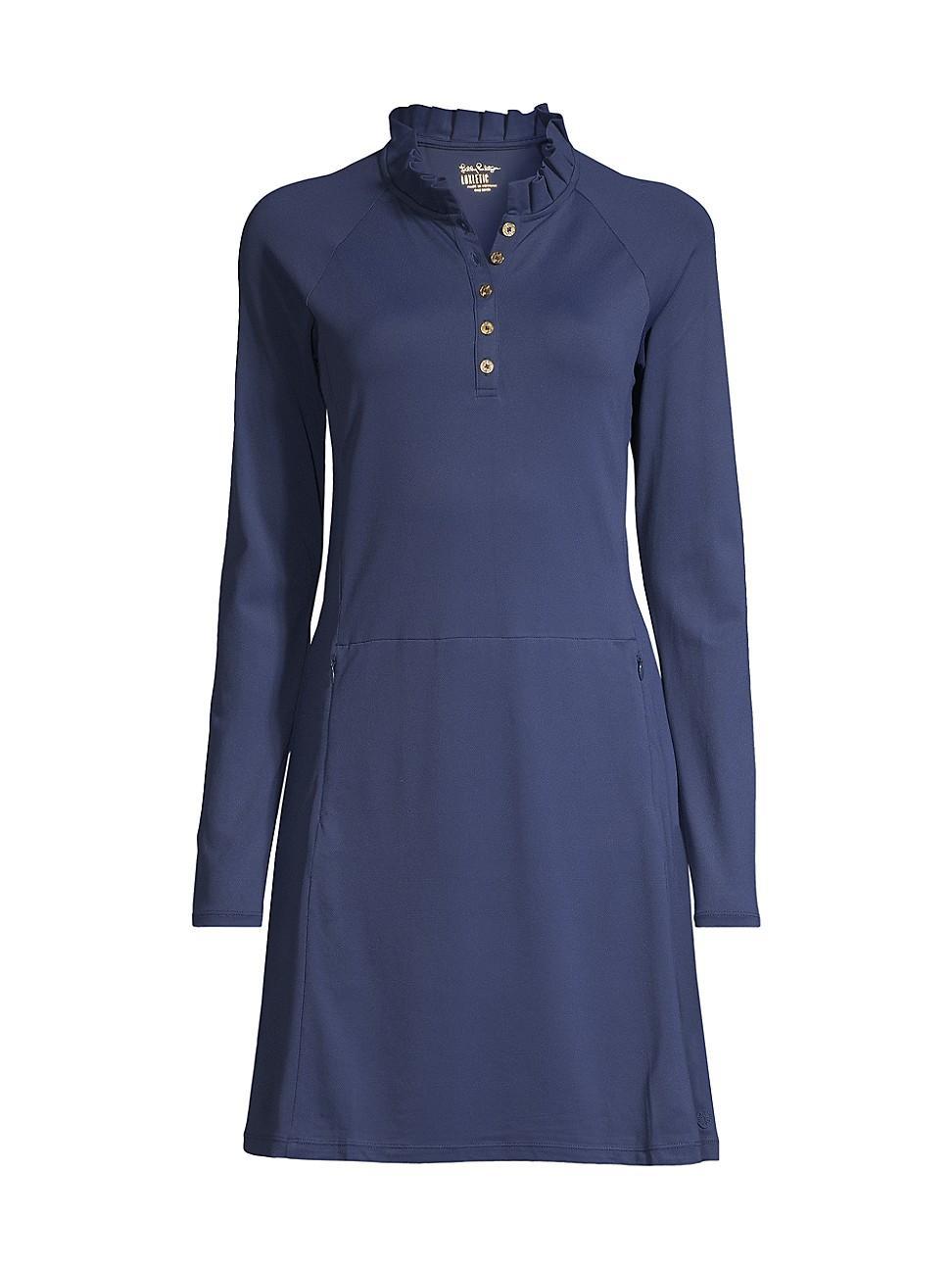 Womens Hutton UPF 50+ Long-Sleeve Minidress Product Image