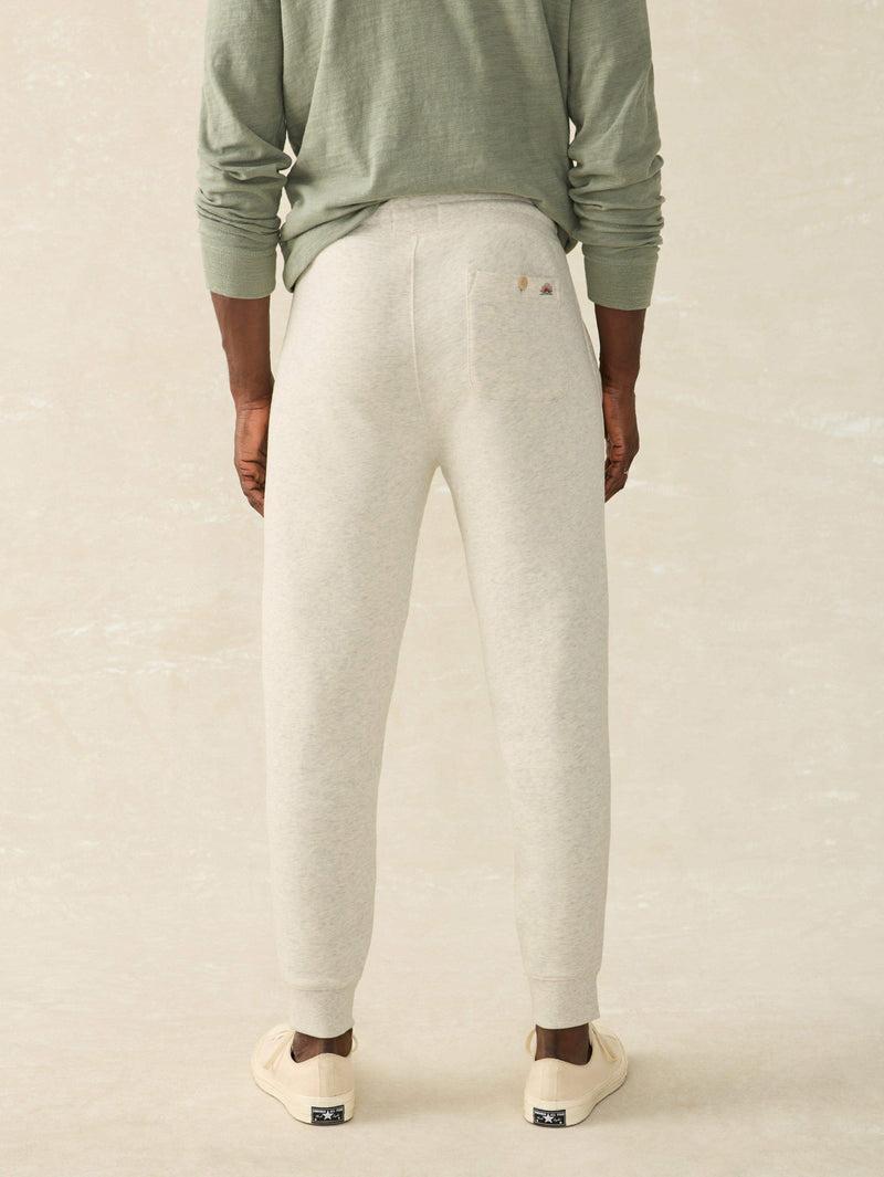 High Standard Fleece Sweatpant - Antique Ivory Heather Product Image