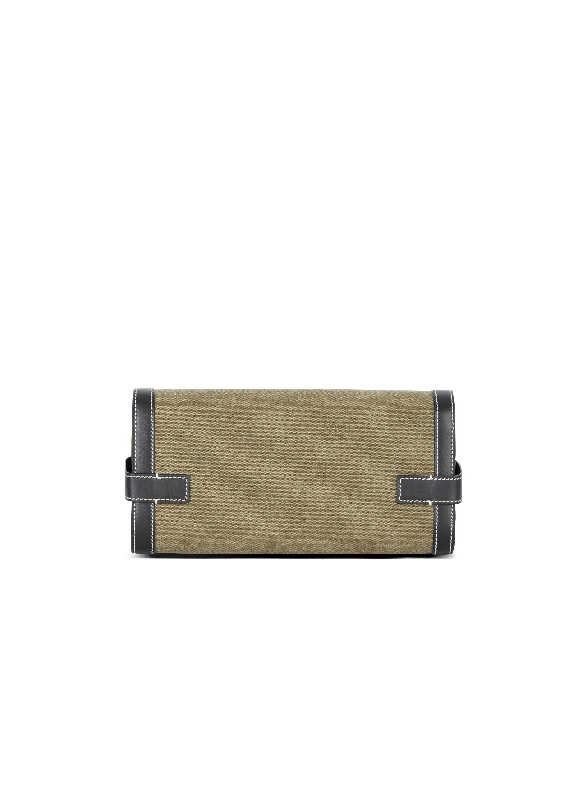 Canvas B-Buzz 23 clutch bag with leather panels Product Image