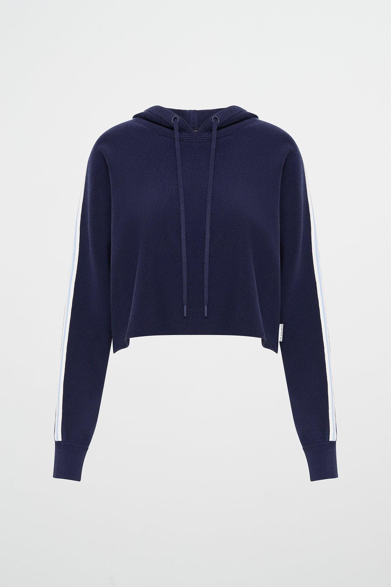 Crop Knit Hoodie 405 Product Image