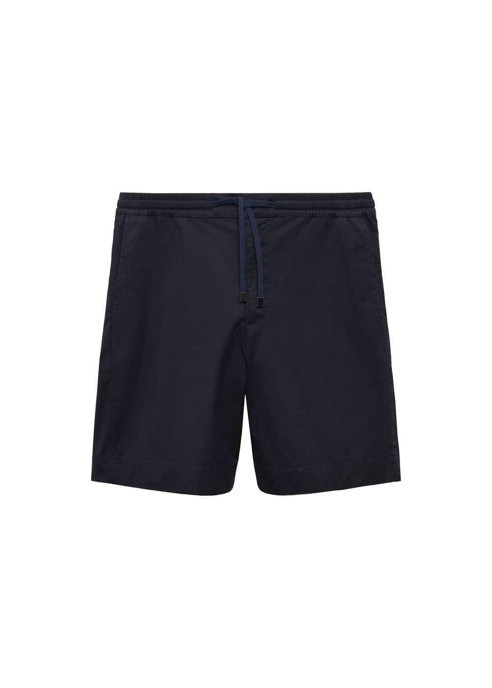 MANGO MAN - Slim fit cotton Bermuda shorts dark navyMen Product Image