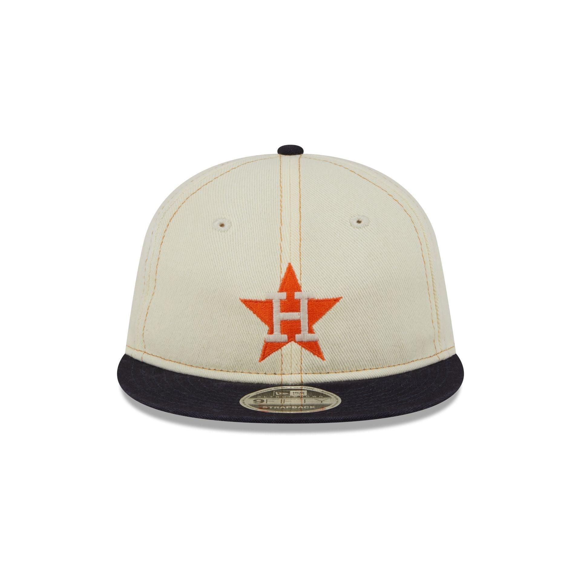 Houston Astros Chrome Denim Retro Crown 9FIFTY Adjustable Hat Male Product Image