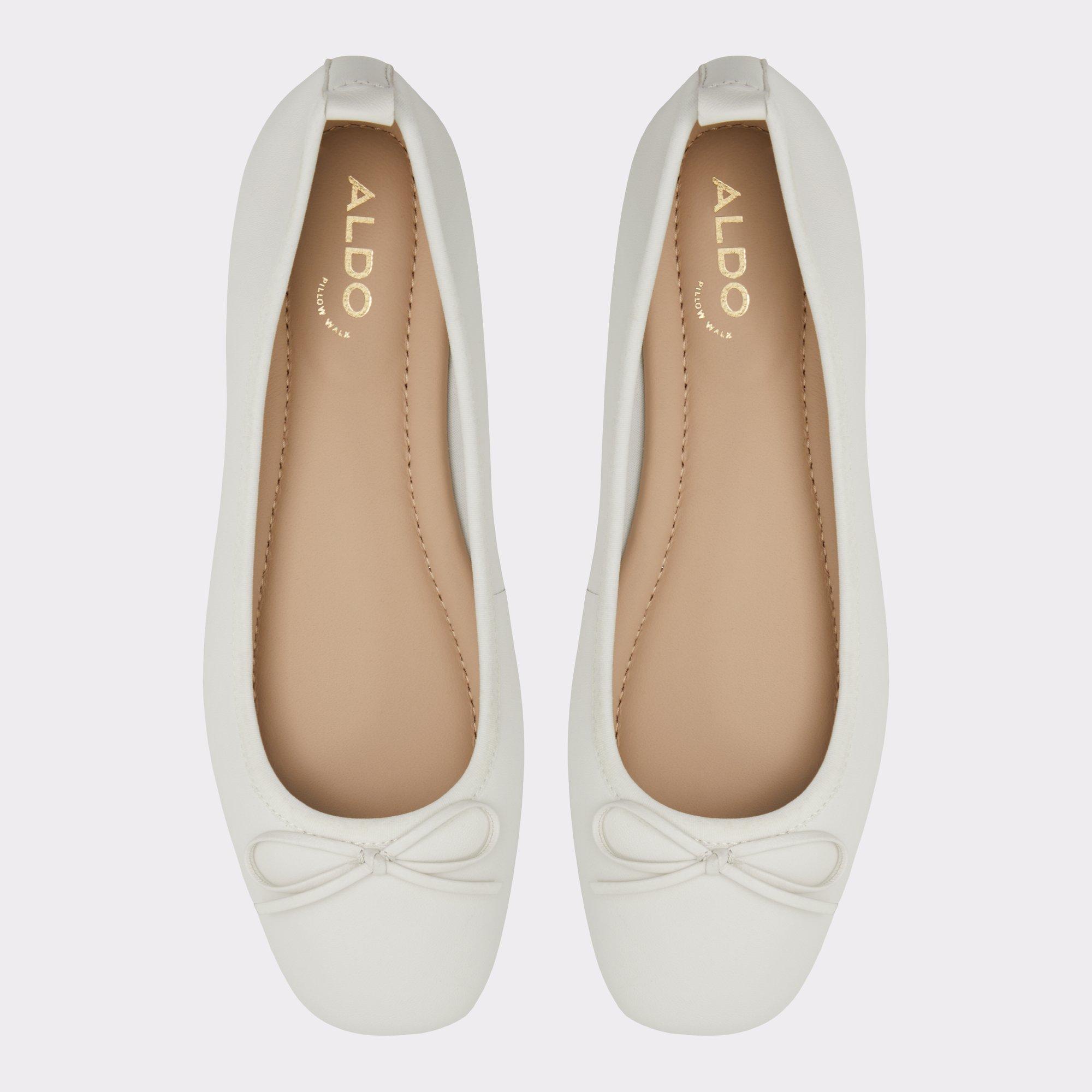 Evelinna White/Bone Women's Ballet Flats | ALDO US Product Image