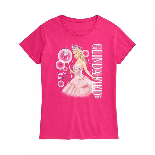 Womens Wicked Youve Been Glinda-Fied Graphic Tee Pink Product Image