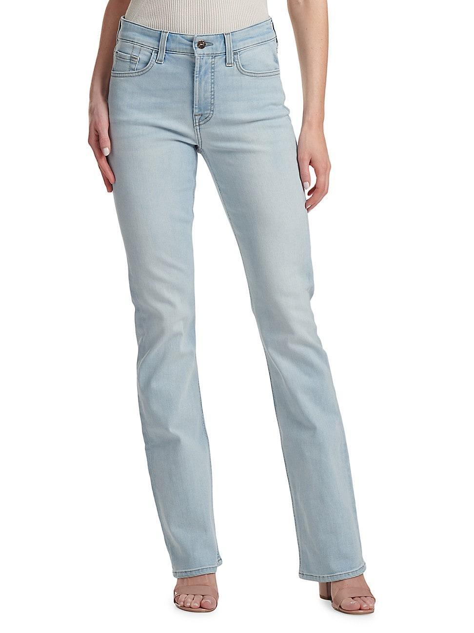 Womens Mid-Rise Boot-Cut Jeans product image