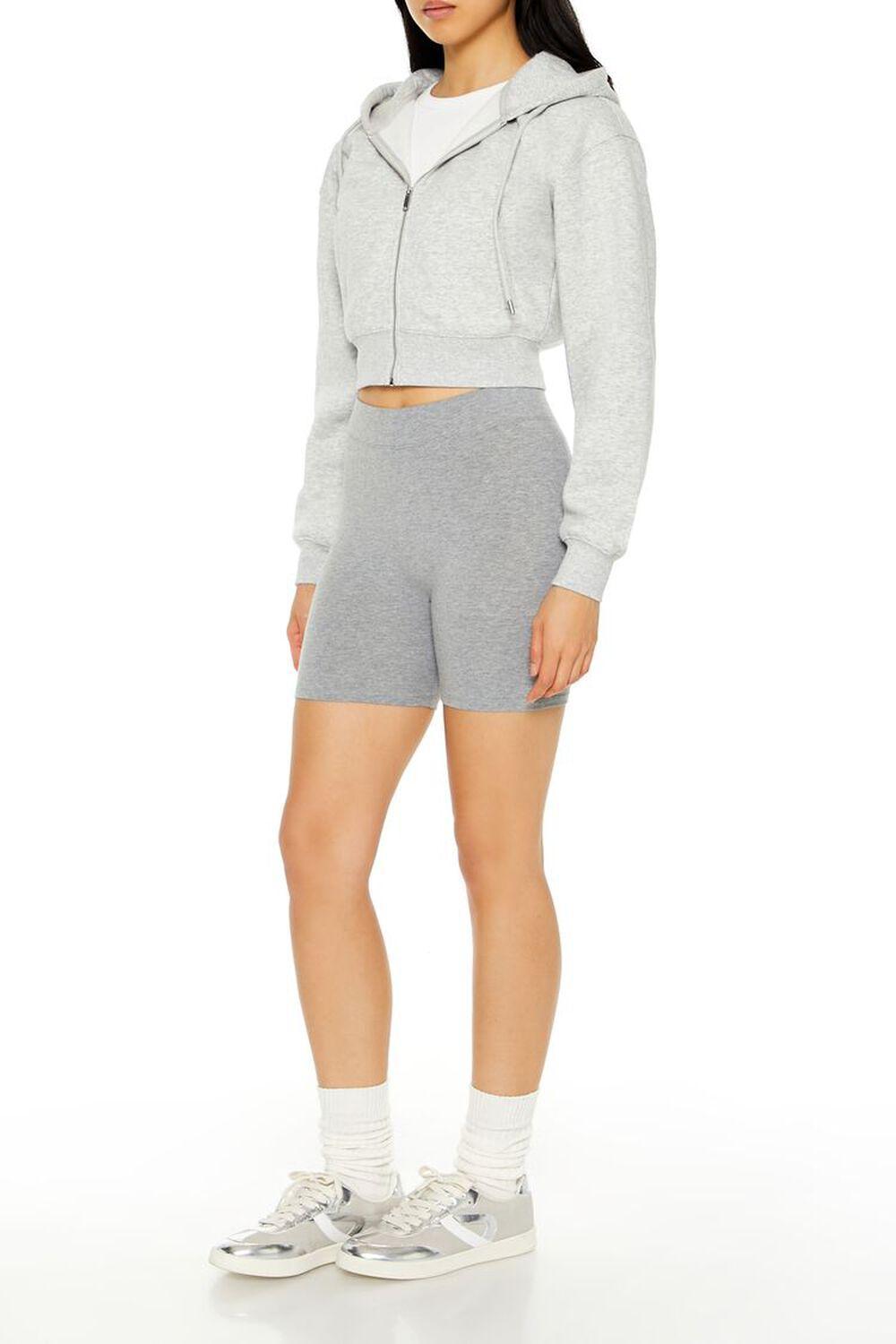 Heather Knit Biker Shorts | Forever 21 Product Image