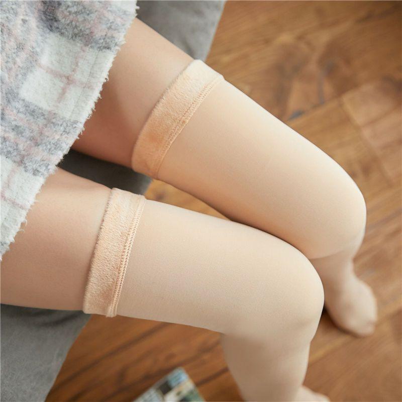 Fleece-Lined Over-The-Knee Socks Product Image