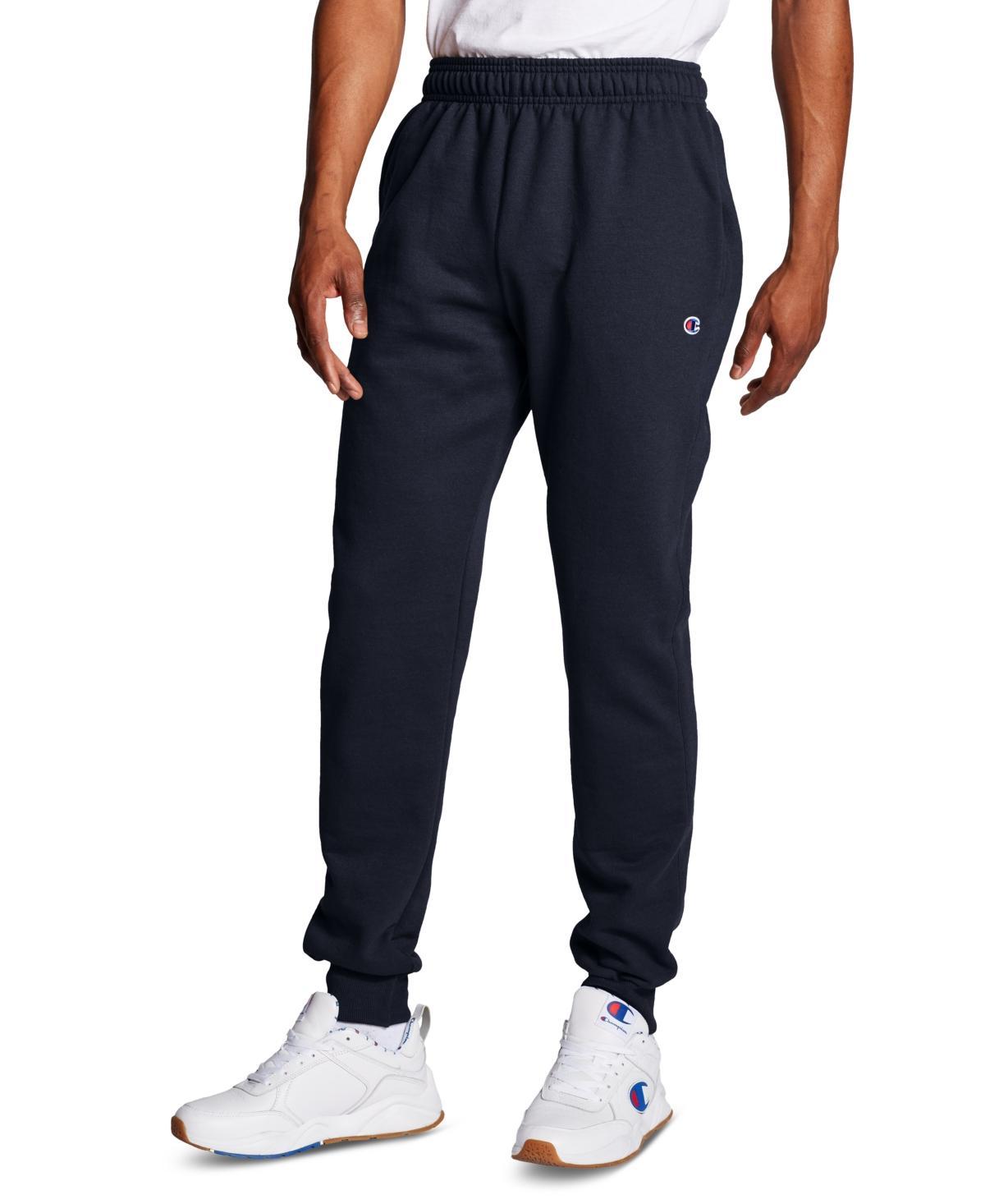 Oxford Gray Pocket Drawstring Powerblend Joggers - Men Product Image