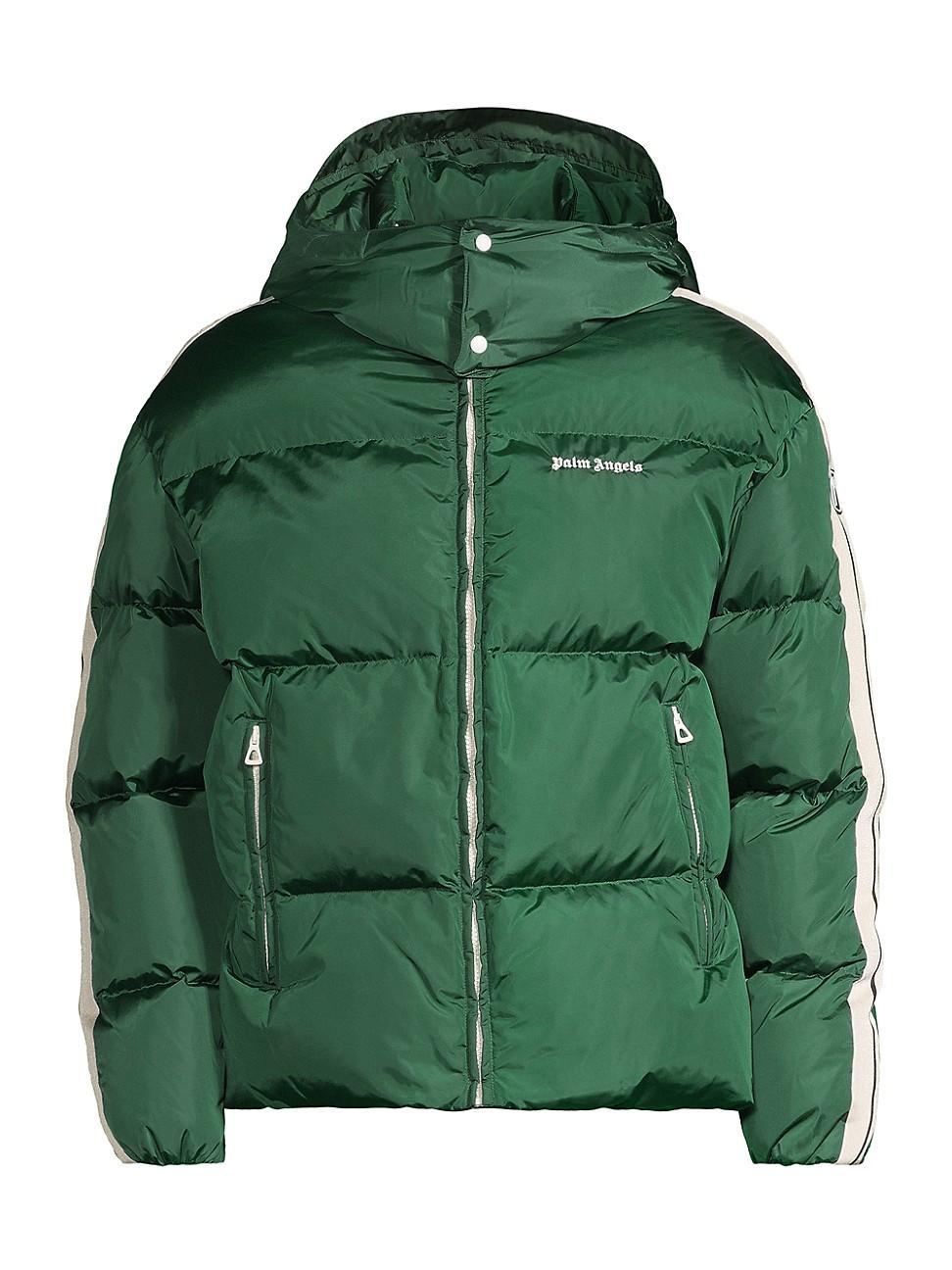 Mens Hooded Puffer Track Jacket Product Image