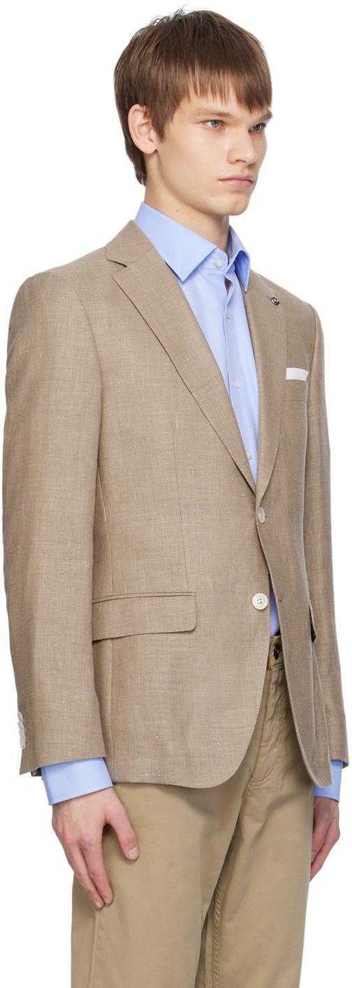 HUGO BOSS Beige Slim-fit Blazer In 260-medium Beige Product Image