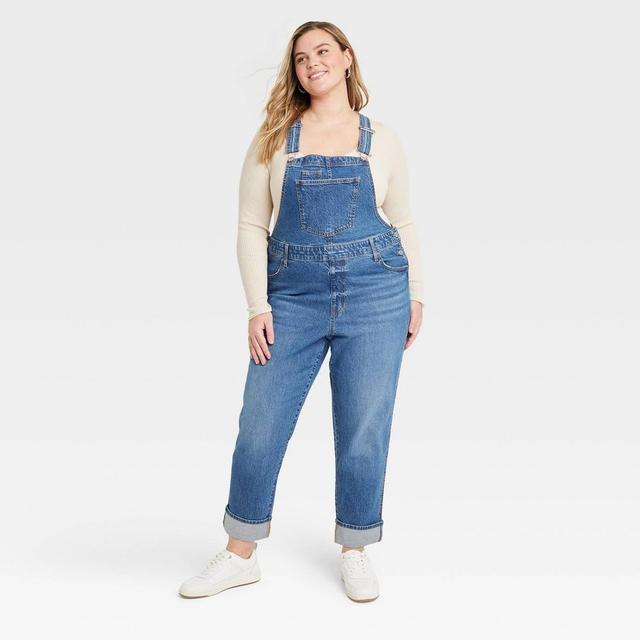 Womens Denim Overalls - Universal Thread Medium Wash 17 Product Image