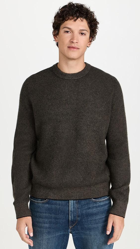 Vince Boiled Cashmere Thermal Crew | Shopbop Product Image