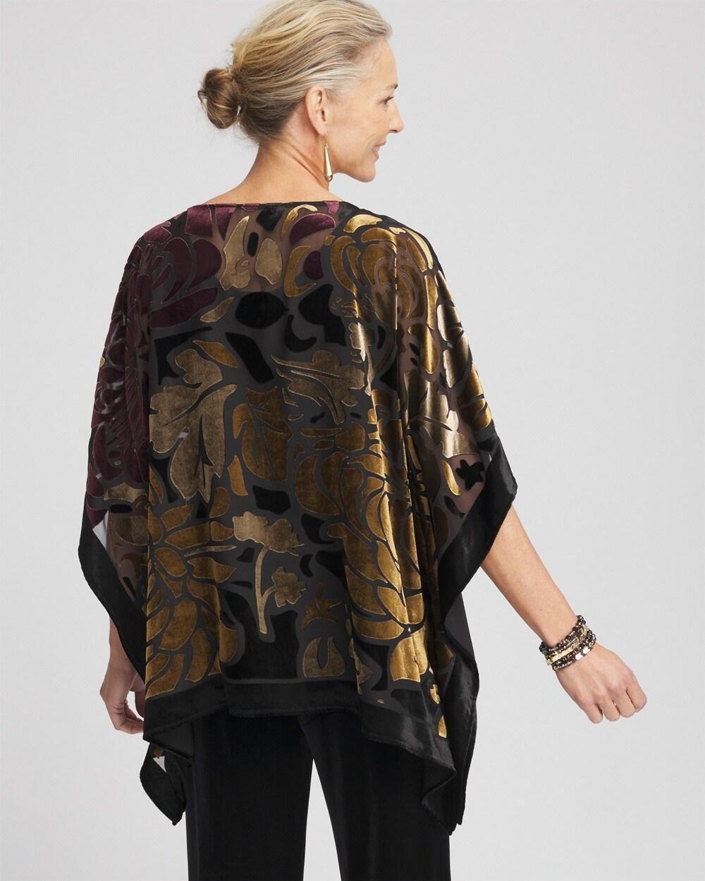 Travelers™ Collection Velvet Print Poncho Product Image