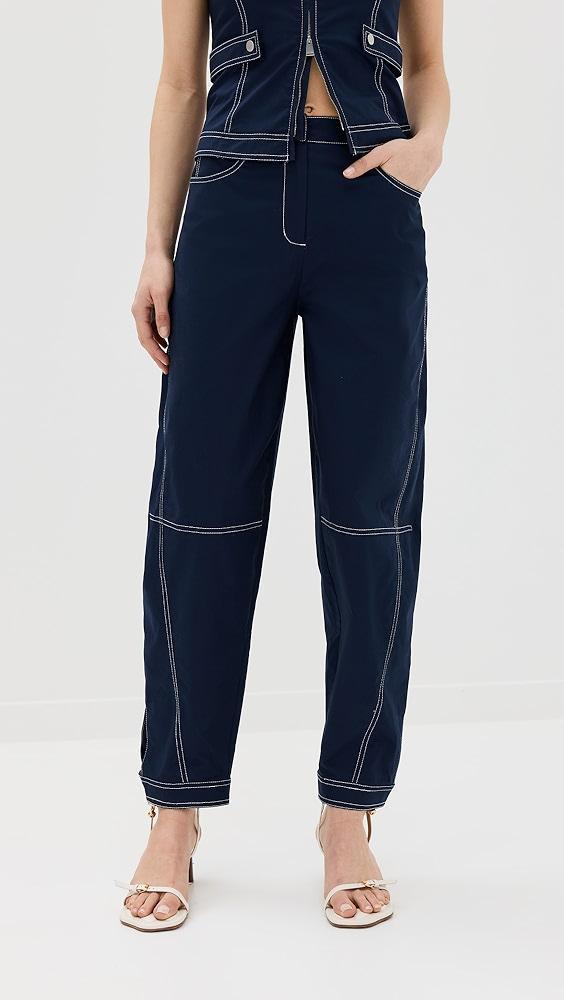 SIMKHAI Kairi Curved Leg Pants | Shopbop Product Image