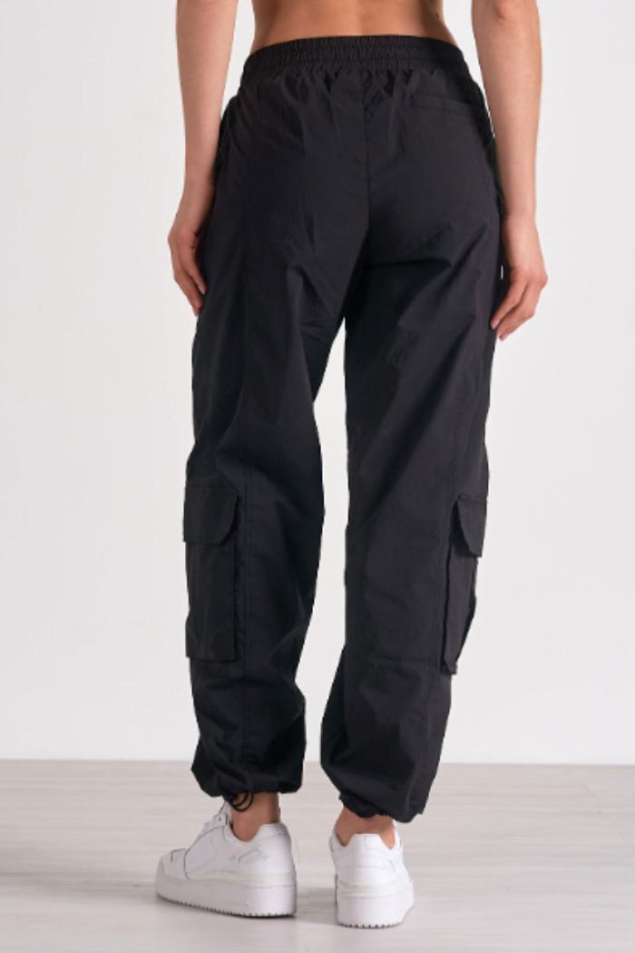 ELASTIC WAIST CARGO PANTS Product Image