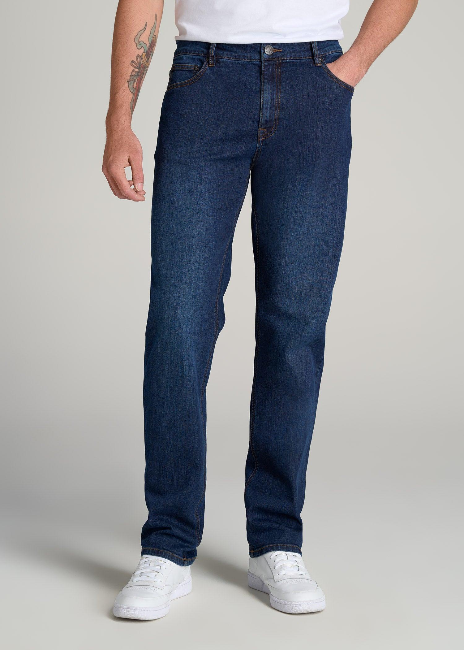 LJ&S STRAIGHT LEG Jeans for Tall Men in Charger Blue Male Product Image