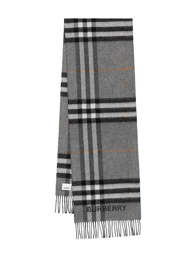 Womens Check Silk-Blend Scarf Product Image