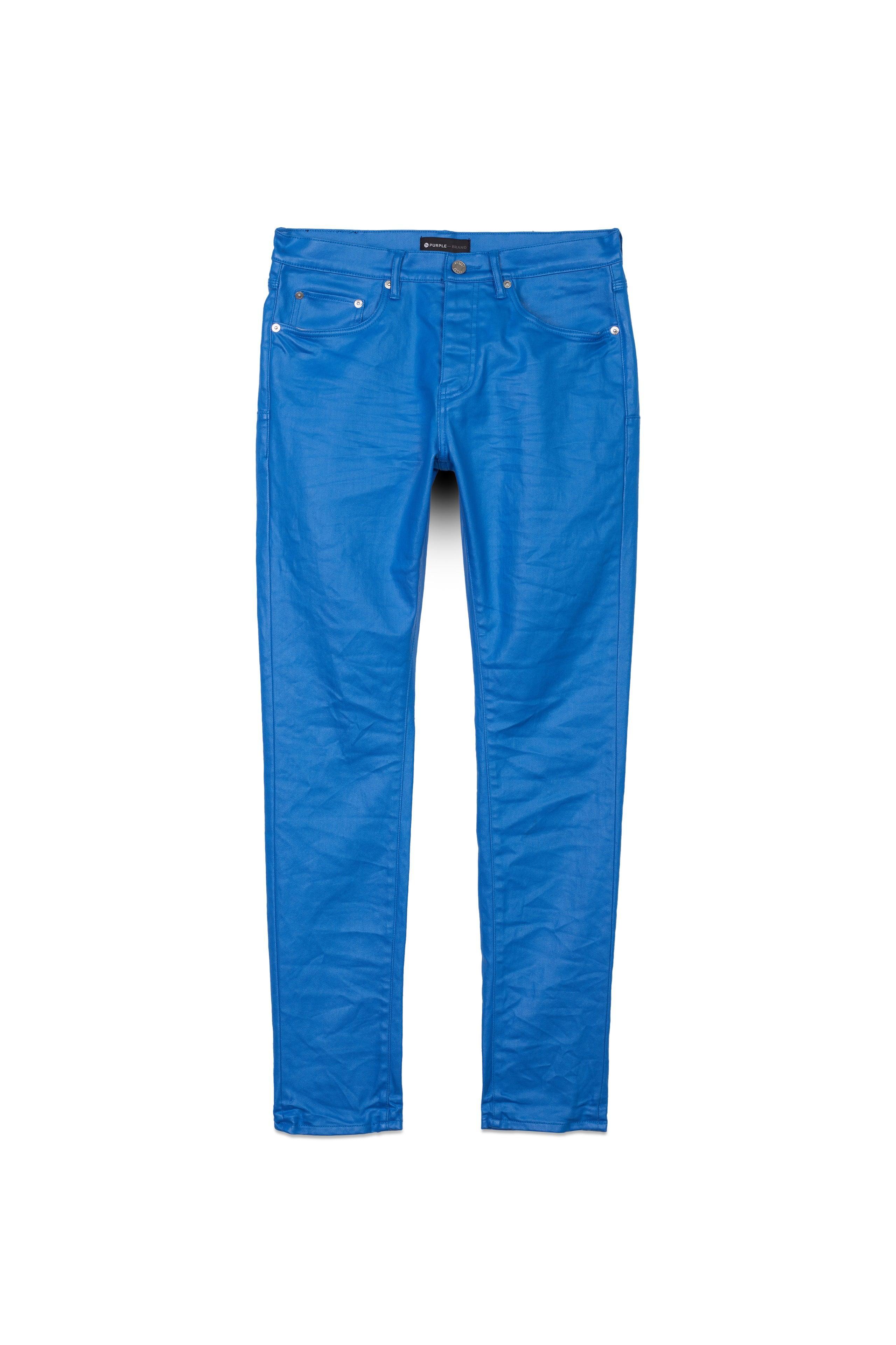 P001 LOW RISE SKINNY JEAN - Patent Film Blue Male Product Image