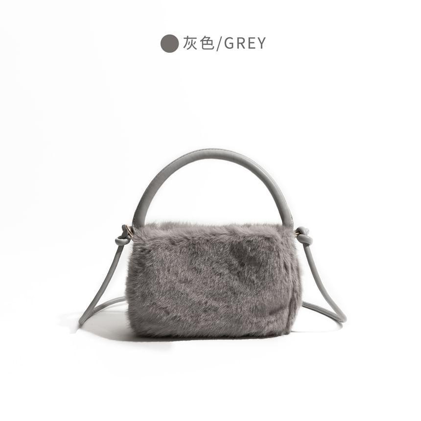 Top Handle Fluffy Crossbody Bag Product Image