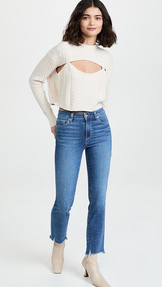 PAIGE Cindy Bay Jeans with Destroyed Hem | Shopbop Product Image