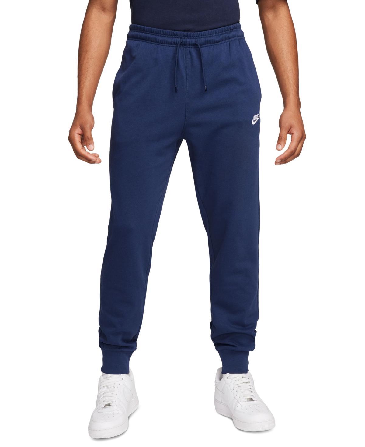 Nike Mens Nike Club Knit Jogger - Mens Midnight Navy/White Product Image